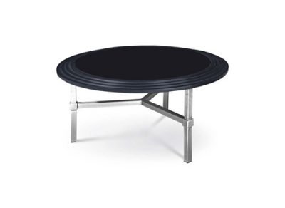 Adelmo Coffee Table In Chemical Frosted Glass Top by Acazzi