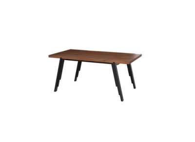 Ugo Dining Table in Metal Black Leg by Acazzi